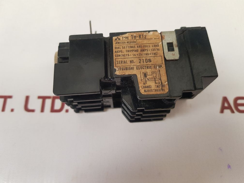 Mitsubishi Th-k12 Overload Relay - Image 7
