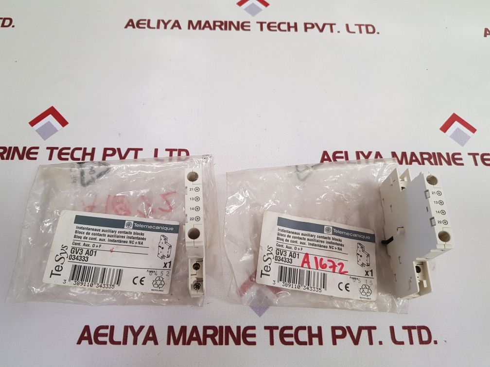 Telemecanique Tesys Gv3A01 Auxiliary Contact Block