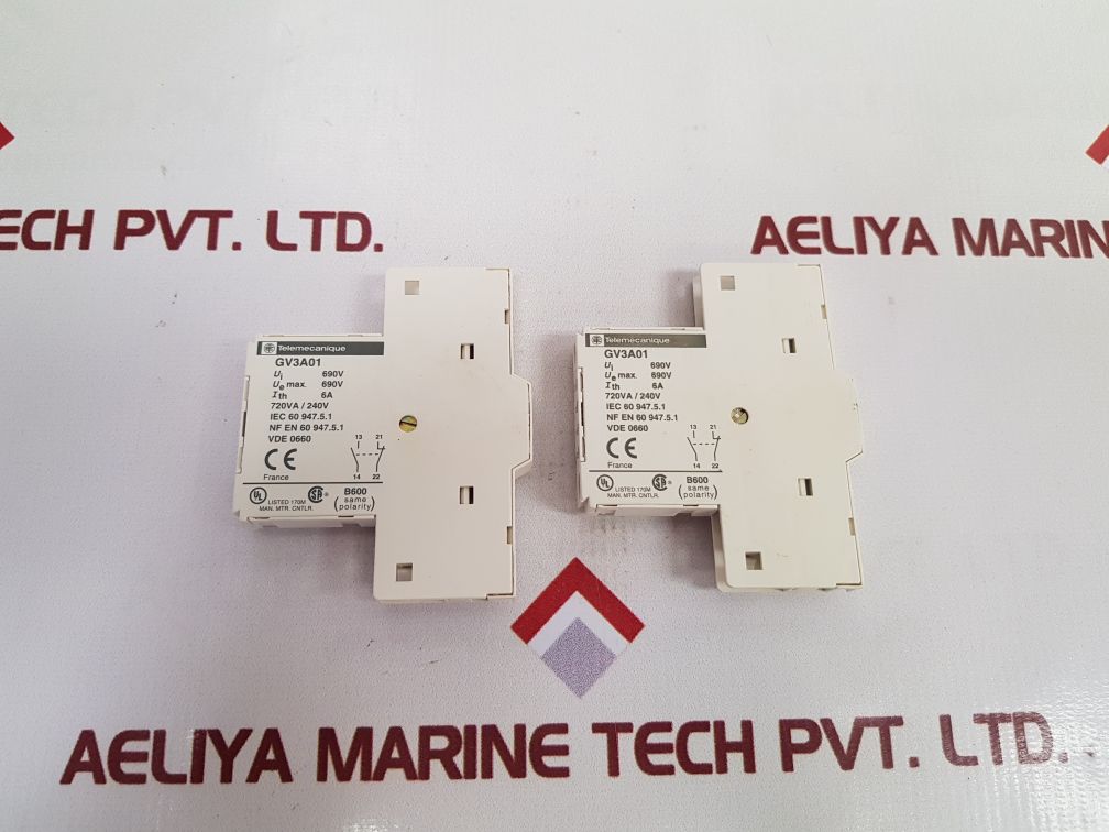 Telemecanique Tesys Gv3A01 Auxiliary Contact Block - Image 3