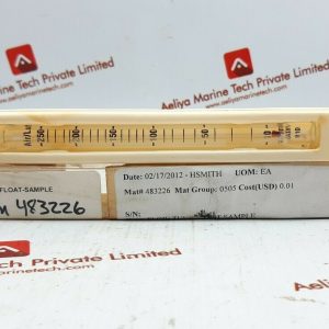 5981-3871 flow tube & float-sample