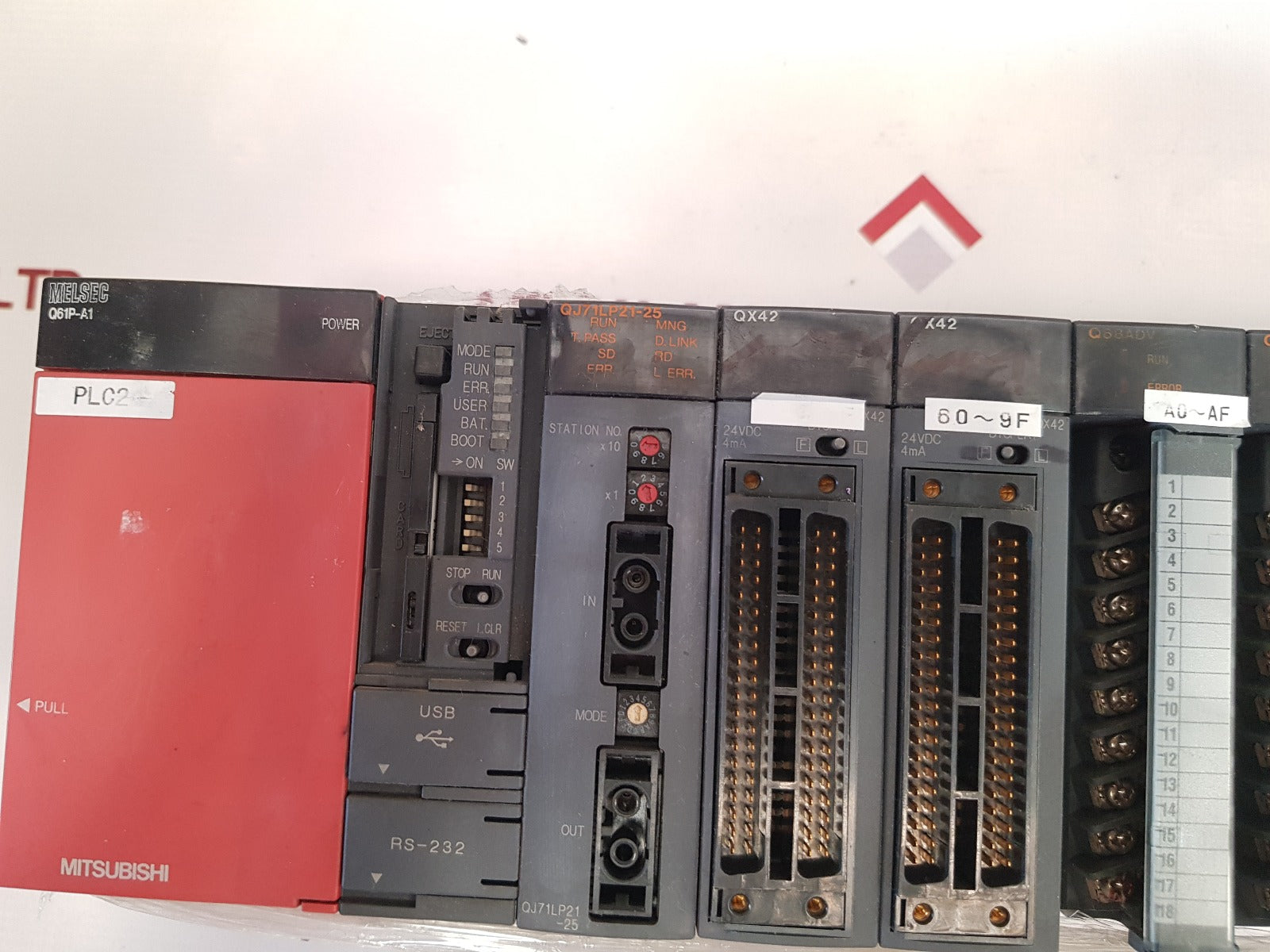 Mitsubishi Melsec-q Q61P-a1,Qj71Lp21-25,Qx42,Q68Adv,Qy42P Module Rack 24Vdc - Image 11