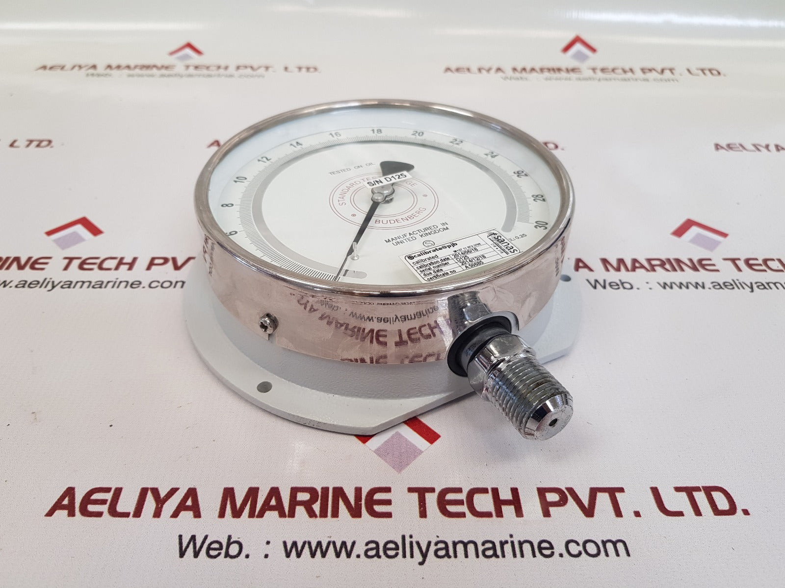 Budenberg 5214fgp standard test gauge 0-30 bar - Image 8