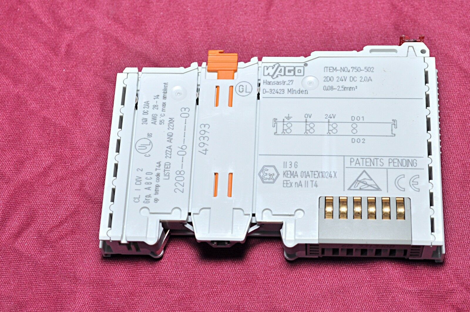 Wago d-32423 power supply module