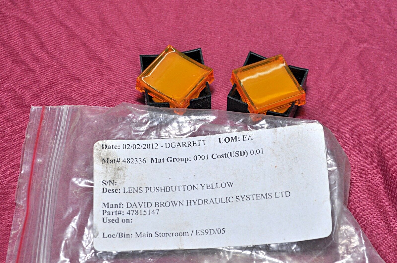 Telemecanique xbfg 175 yellow lens pushbutton - Image 6