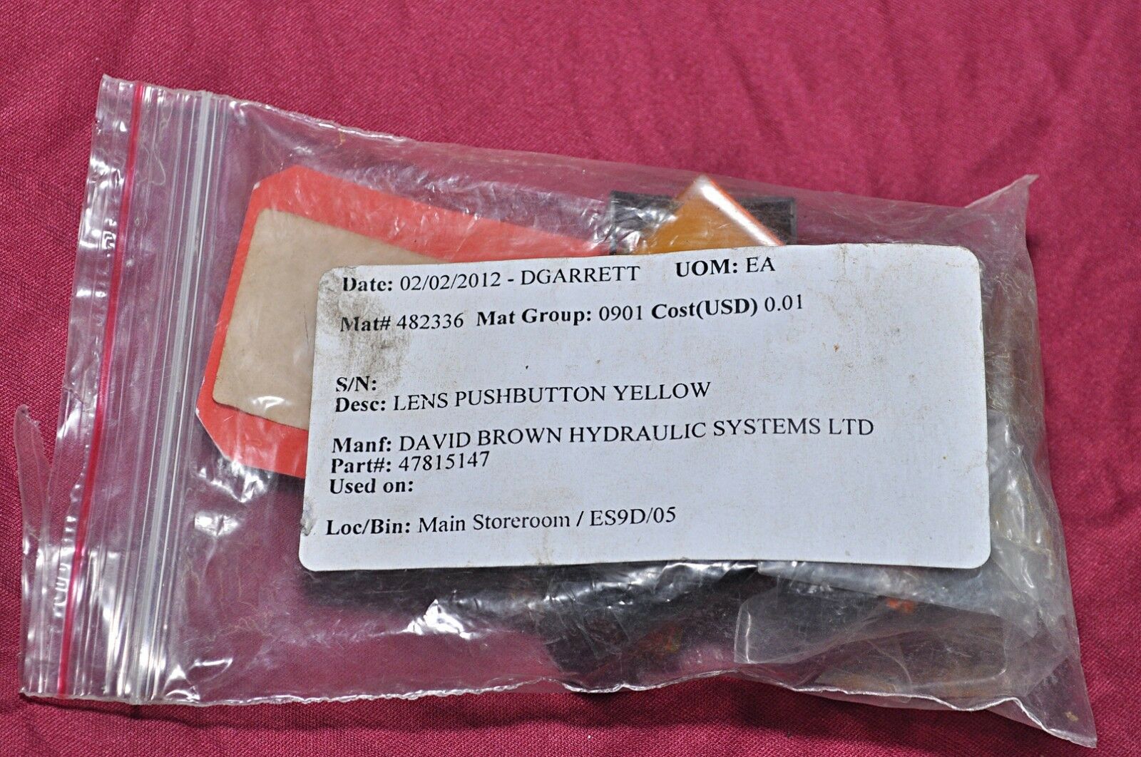 Telemecanique xbfg 175 yellow lens pushbutton - Image 7