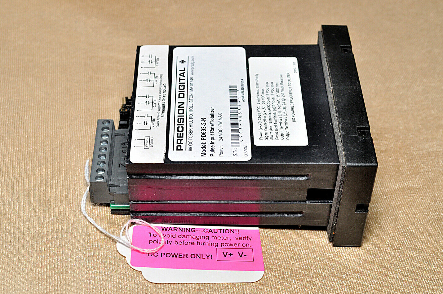 Precision Digital Pd693-2-n Pulse Input Rate/Totalizer - Image 4