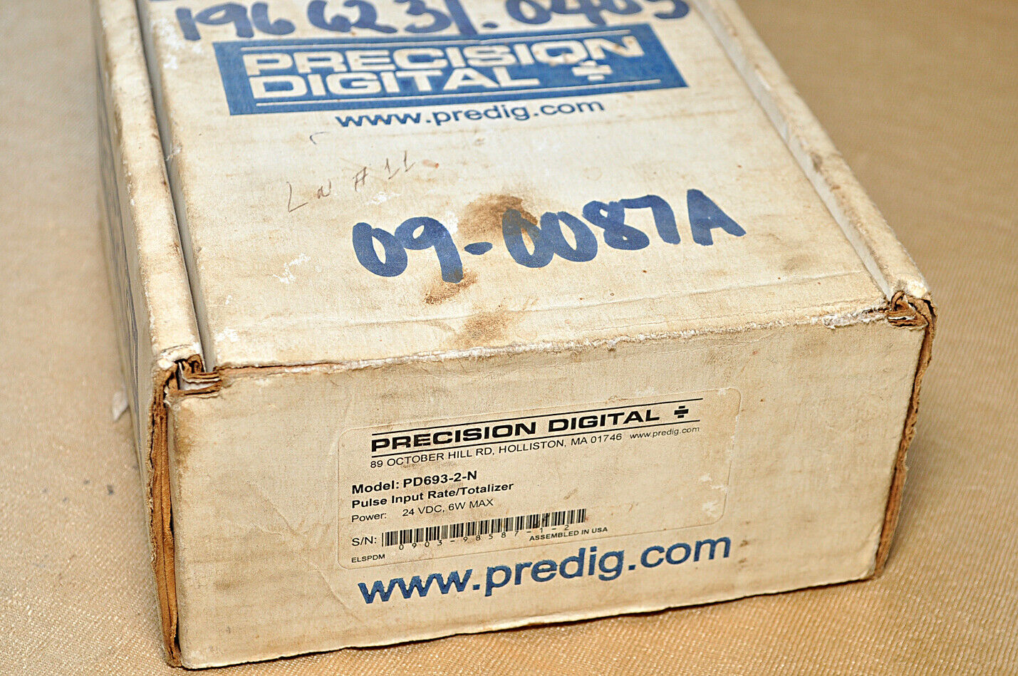 Precision Digital Pd693-2-n Pulse Input Rate/Totalizer - Image 9