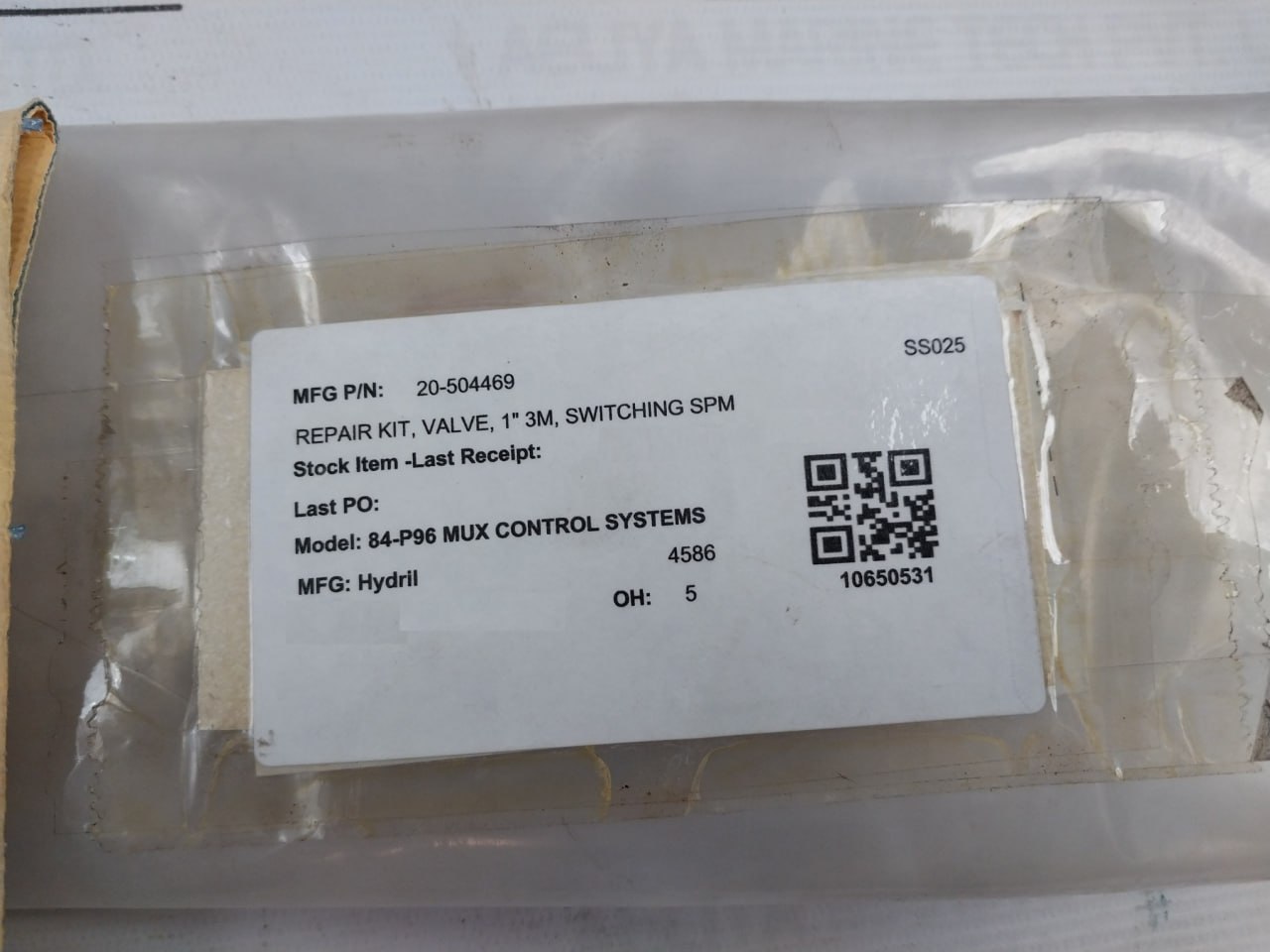 Ge 20-504470 Hydril Repair Kit - Image 10