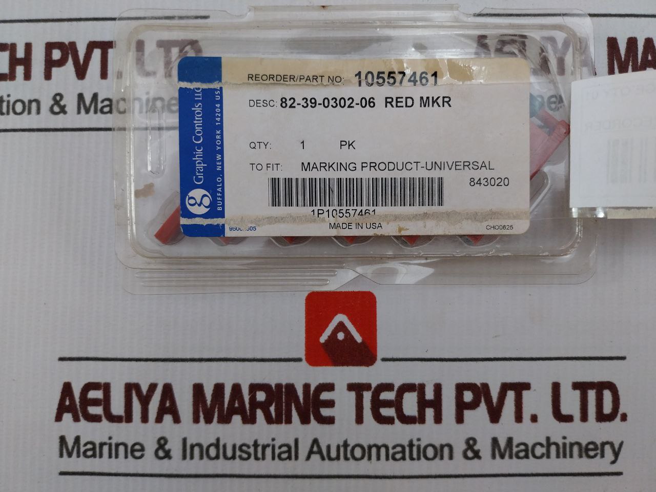 Graphic Controls 10557461 Red Mkr Chart Recorder Red Pen - Image 5