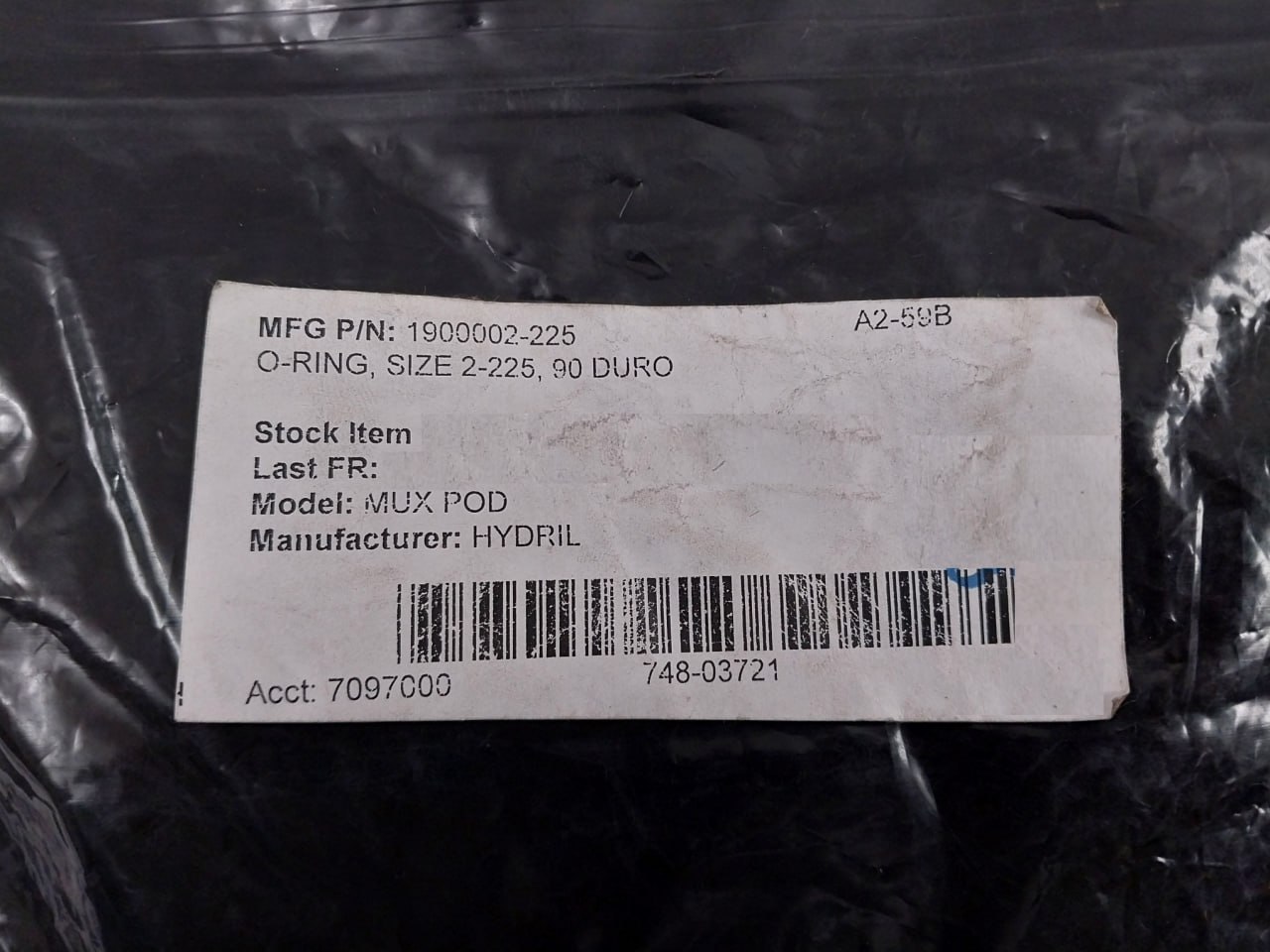 Hydril 1900002-225 O-Ring Size 2-225 90 Duro - Image 4