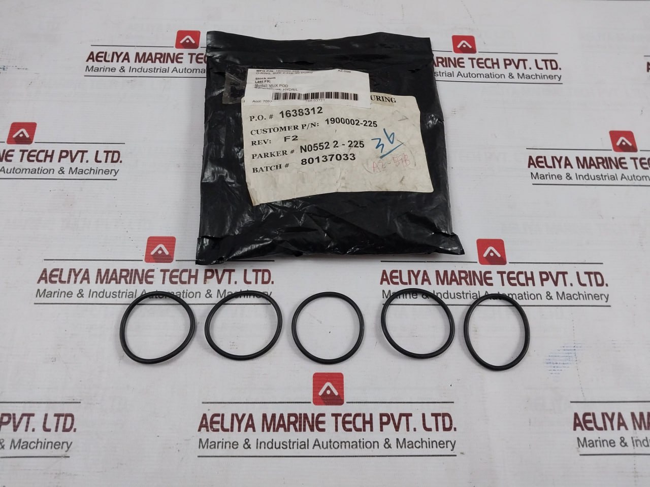 Hydril 1900002-225 O-Ring, Size 2-225 90 Duro - Image 5