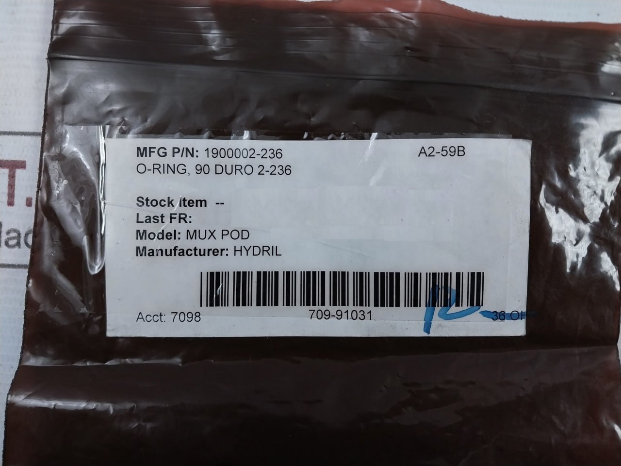 Hydril 1900002-236 O-Ring 90 Duro - Image 6