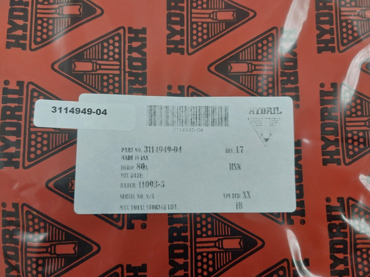 Hydril 3146456 Seal Kit Bonnet 18-10, 14 Mpl O-Ring - Image 11