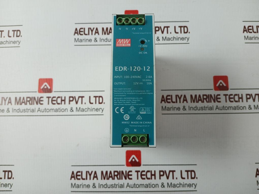 Mean Well Edr-120-12 Power Supply 240v