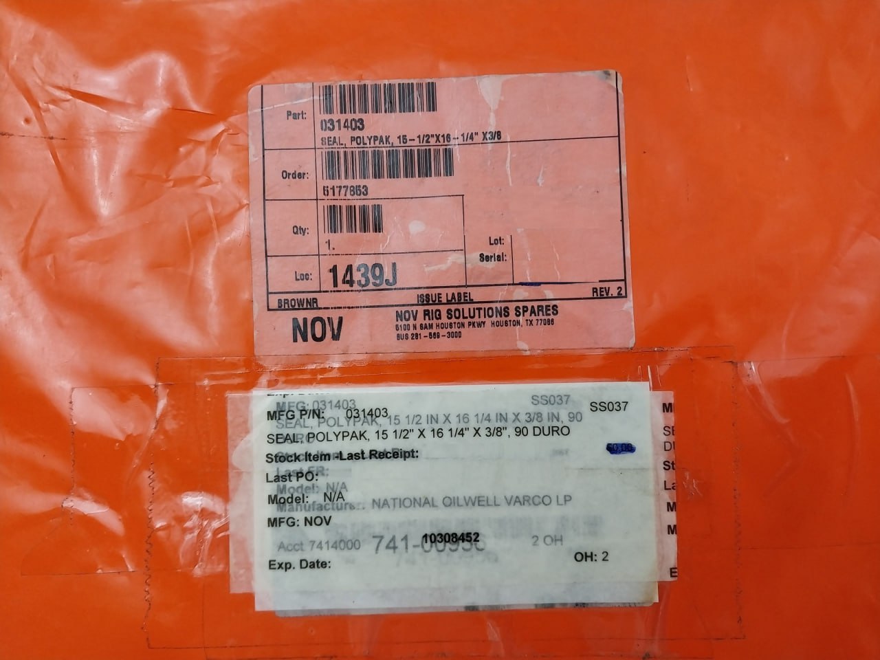 Nov 031403 Seal, Polypak - Image 5