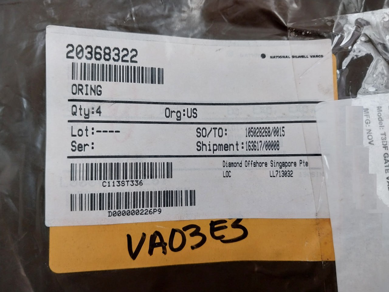 Nov 20368322 O-Ring T3df Gate Valve - Image 5