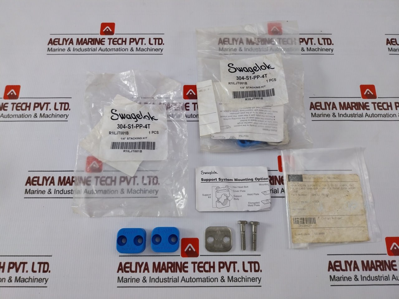 Swagelok 304-S1-Pp-4t Bolted Plastic Clamp Tube Support Kit A