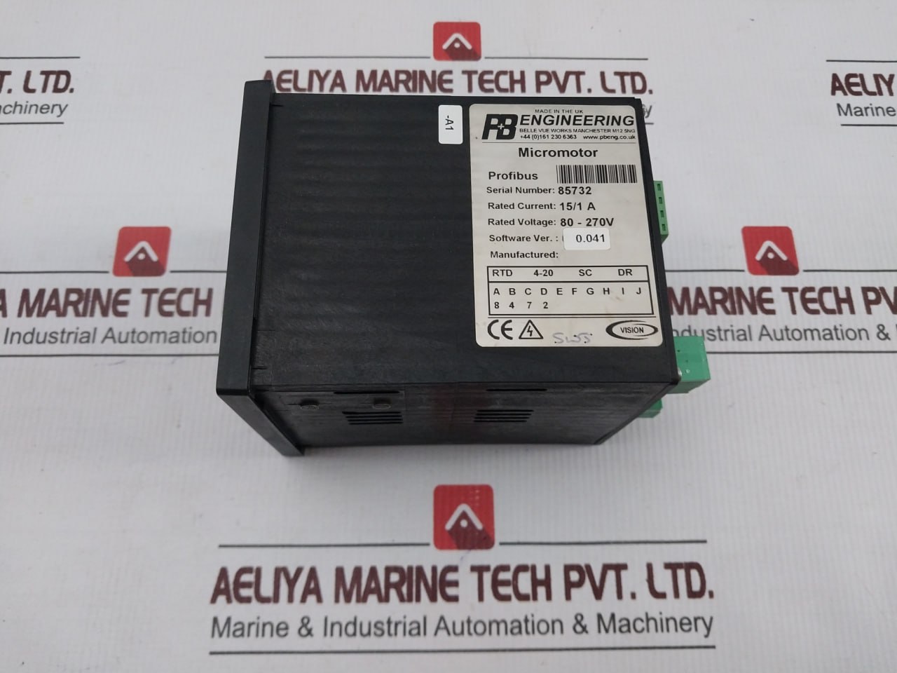 Wartsila 15/1a Amp Micromotor With Protection Relay 270v - Image 6