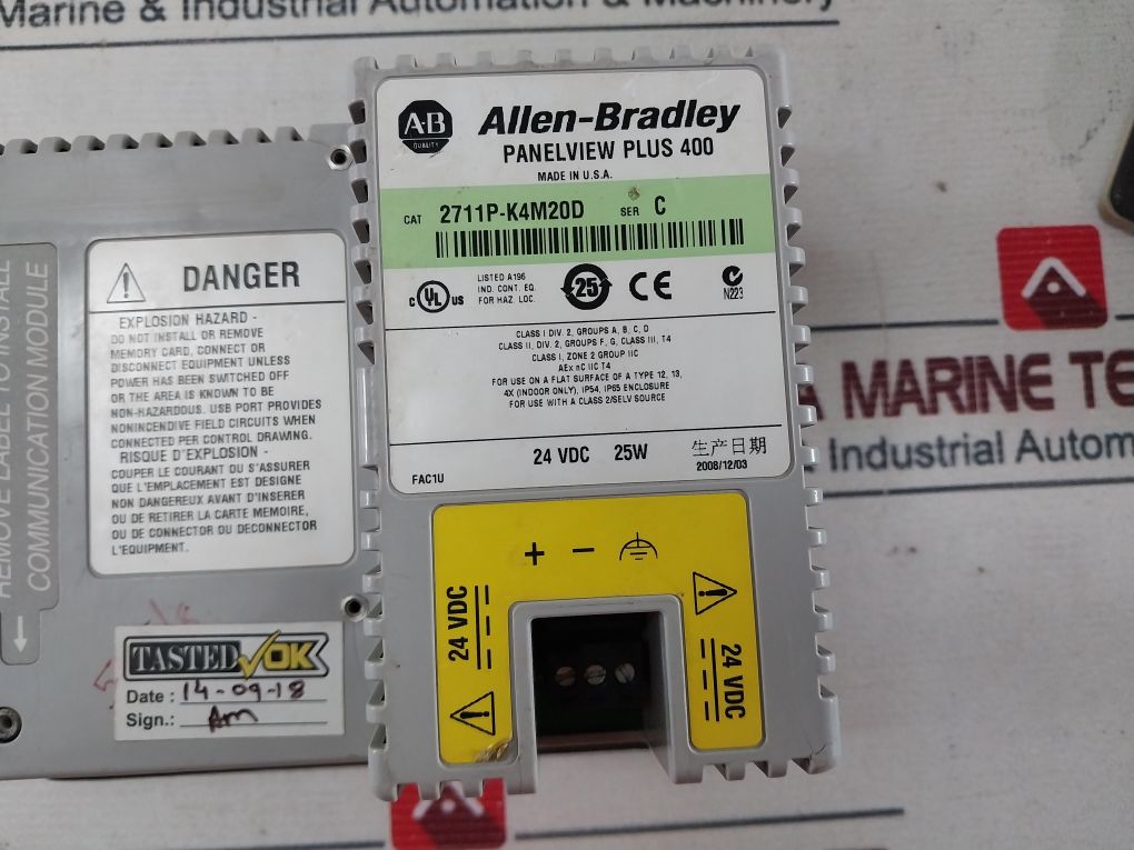 Allen-bradley 2711P-k4M20D Touch Ser.C Panelview Plus400 Interface Panel Forpart - Image 11
