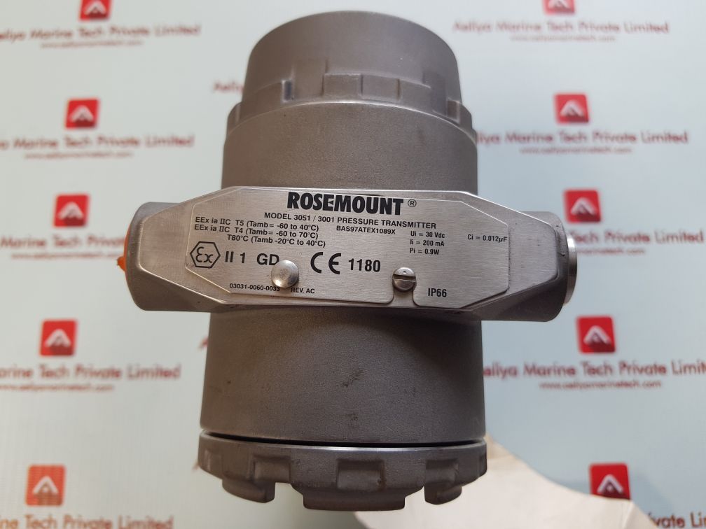 Rosemount 3051/3001 Pressure Transmitter Bas97Atex1089X - Image 5