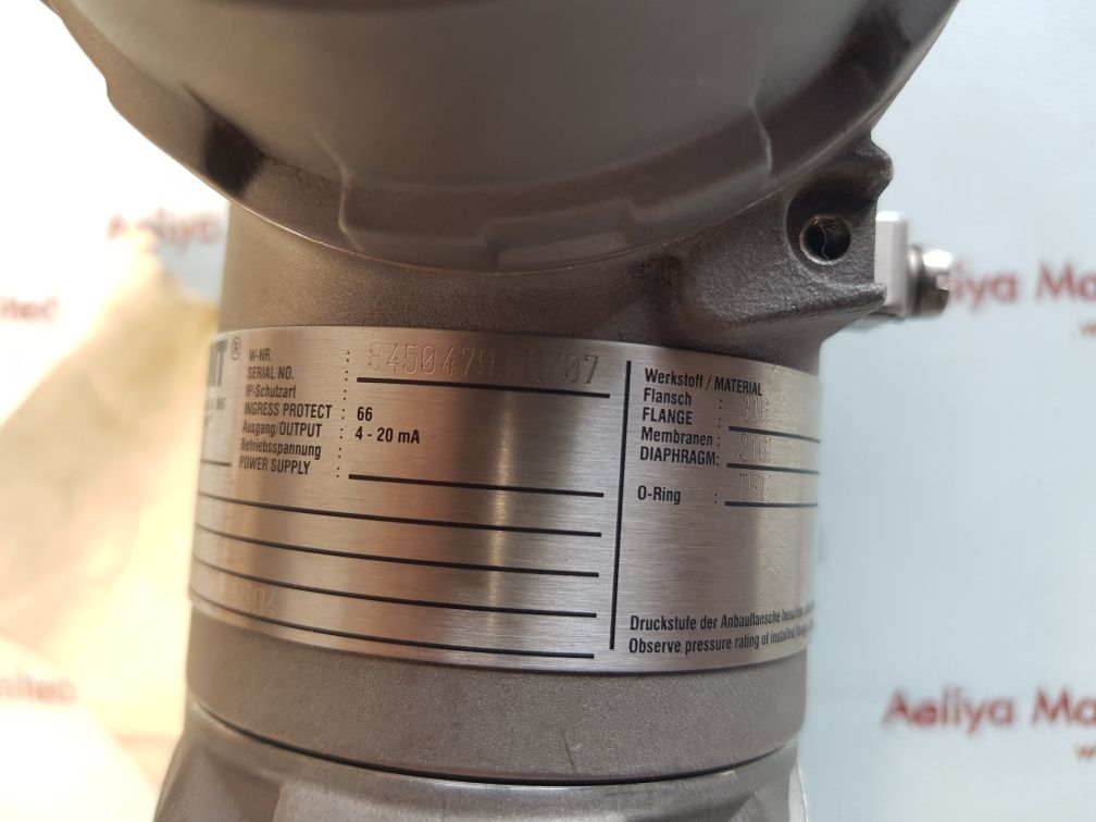 Rosemount 3051/3001 Pressure Transmitter Bas97Atex1089X - Image 8