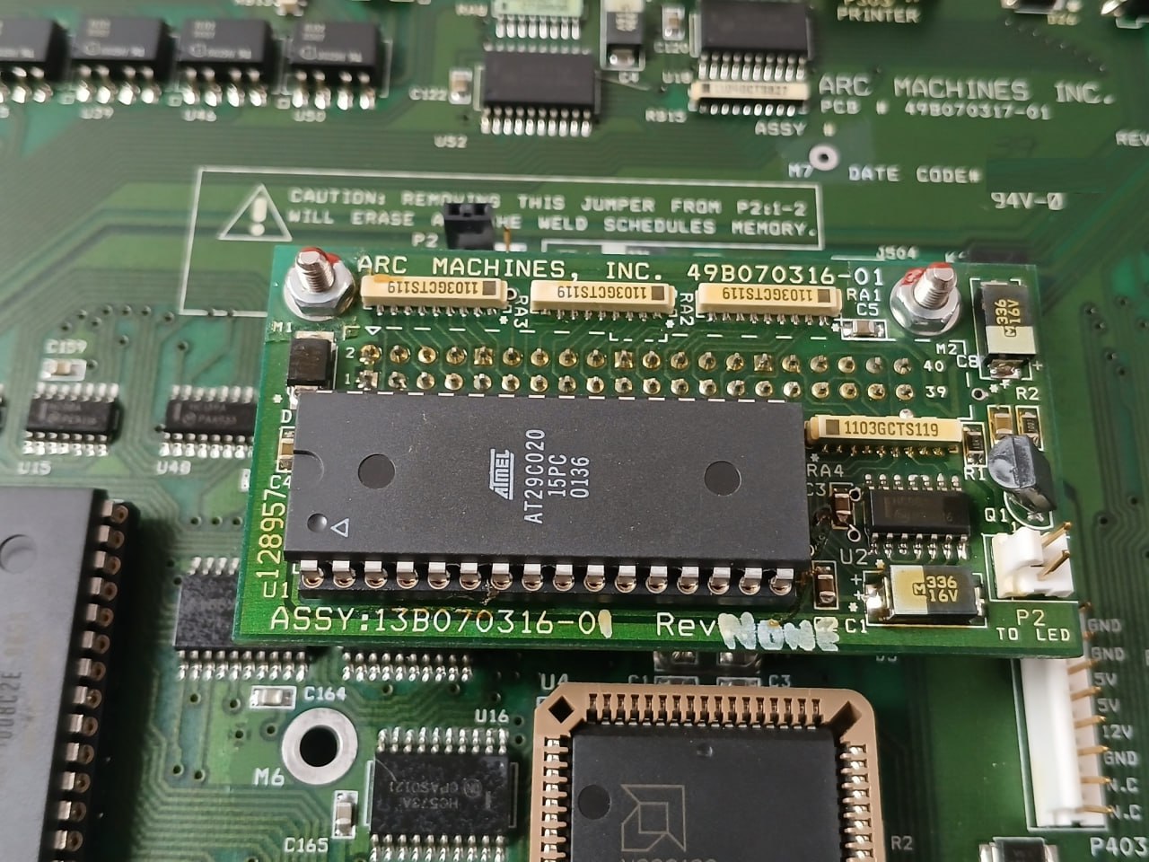 Arc Machines 49b070317-01 Cpu Control Board 94v - Image 4