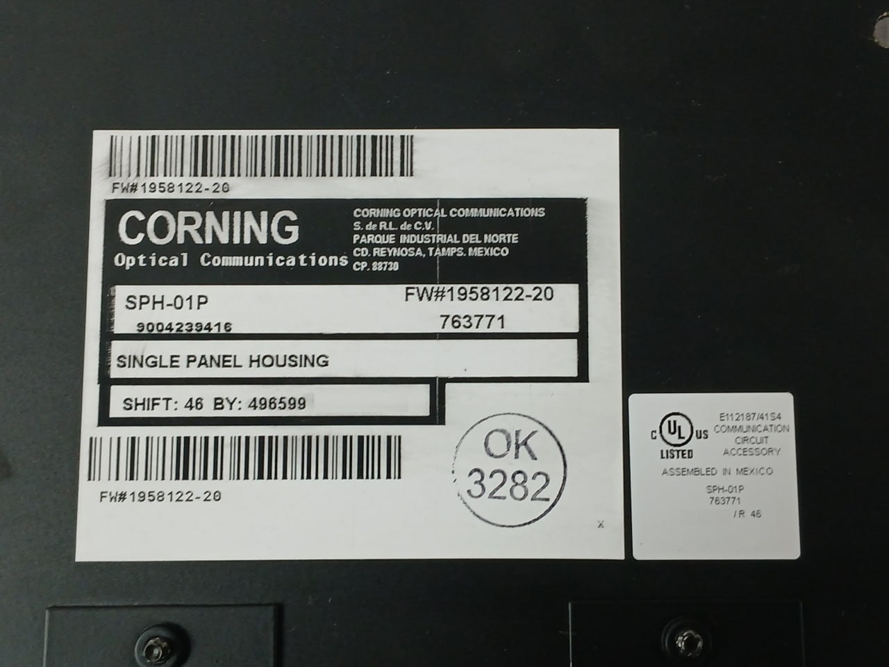 Corning Sph-01p Landscape Solution Single Panel Housing Hardware Kit - Image 9