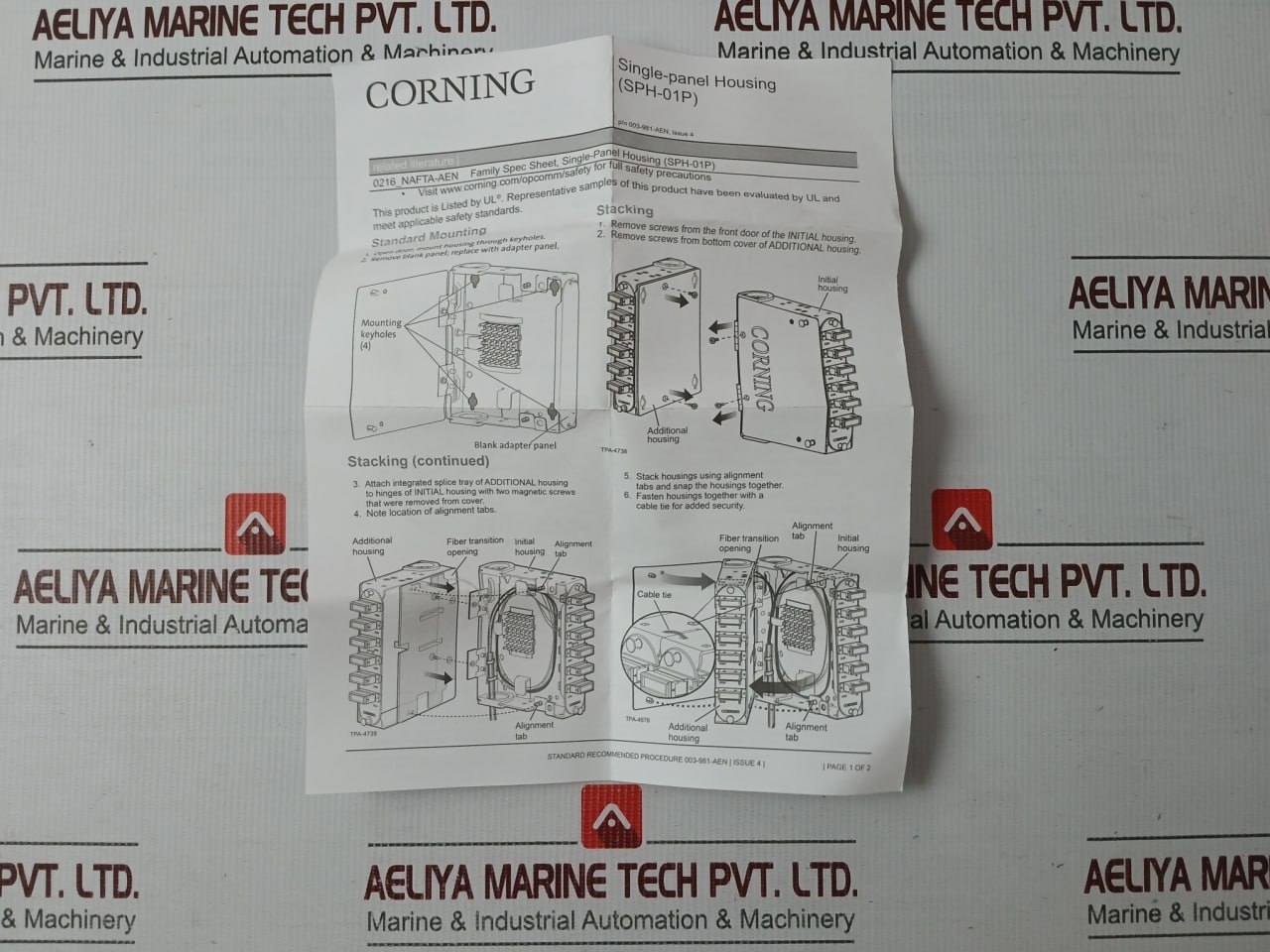 Corning Sph-01p Landscape Solution Single Panel Housing Hardware Kit - Image 7