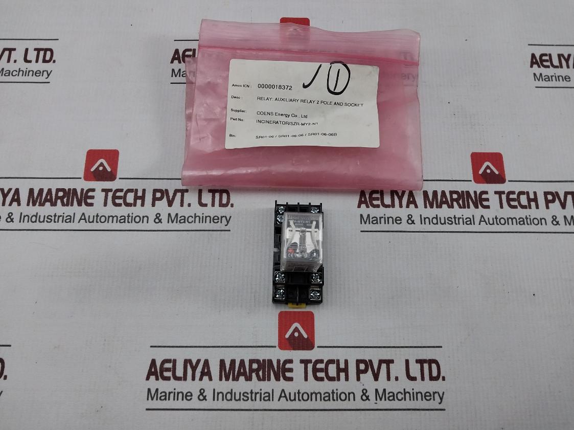 Honeywell Szr-My2-N1 Auxiliary Relay 2 Pole And Socket 250v