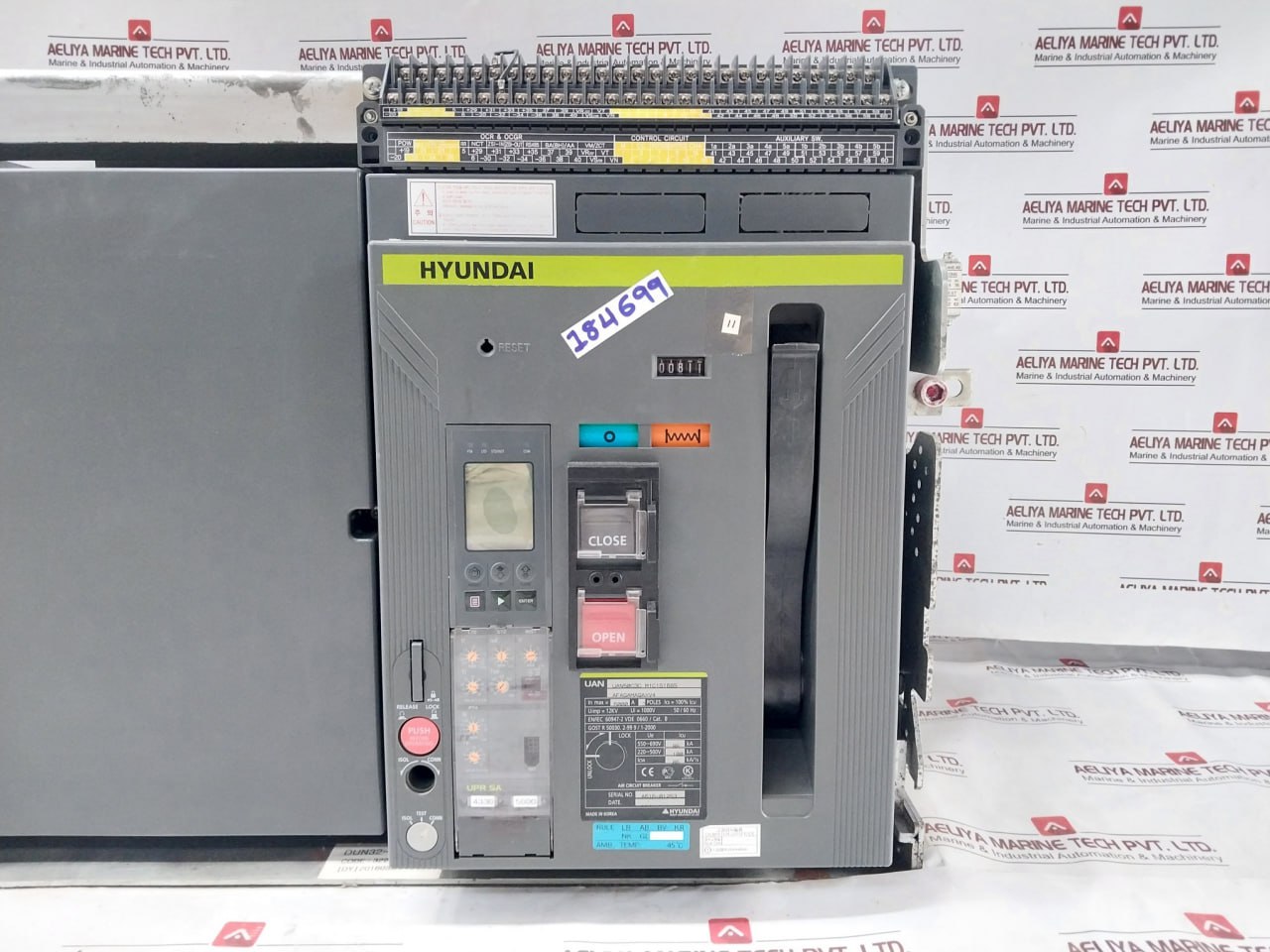 Hyundai Uan50c3c M1c1s168s Air Circuit Breaker 1000v - Image 6