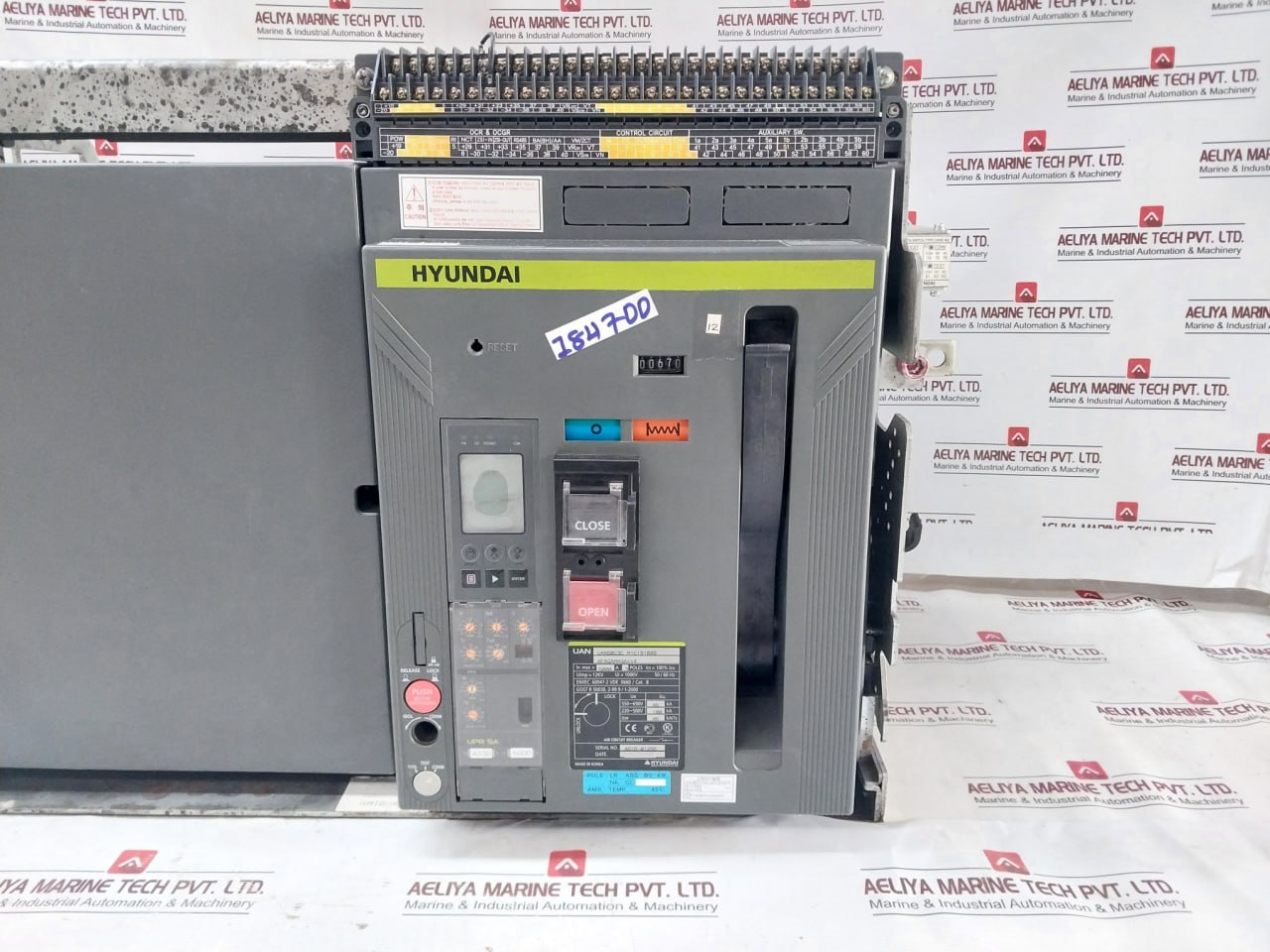 Hyundai Uan50c3c M1c1s168s Air Circuit Breaker 1000v - Image 5