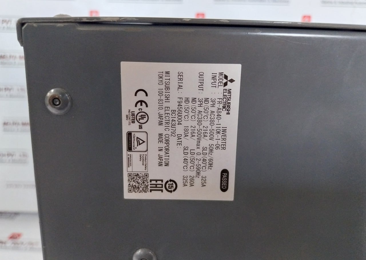 Mitsubishi Electric Fr-A840-110k-1-06 Frequency Inverter Drive 707v - Image 6