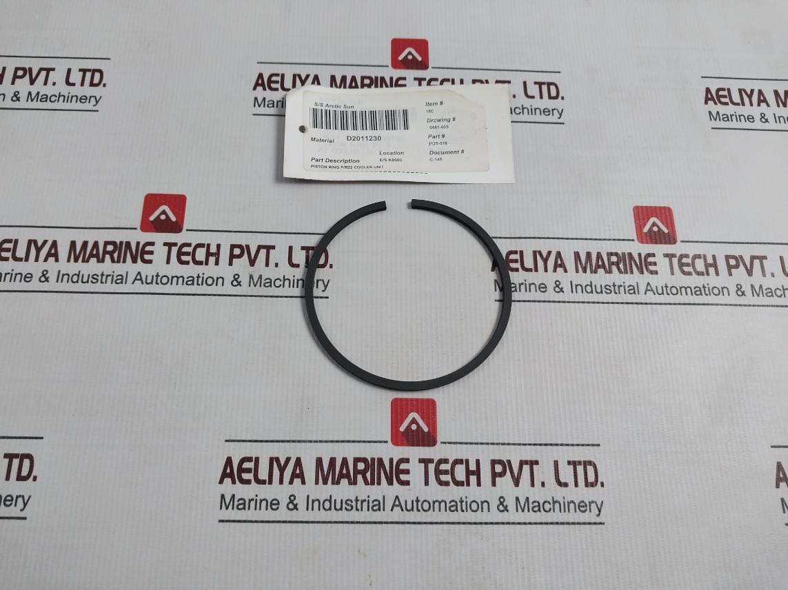 Sabroe 3125-018 Piston Ring FR22 Cooler Unit