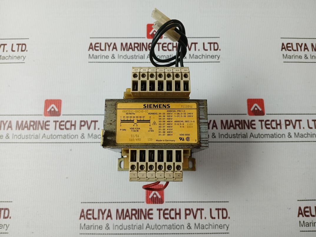 Siemens 4am3841-8ac40-0c Current Transformer 550v
