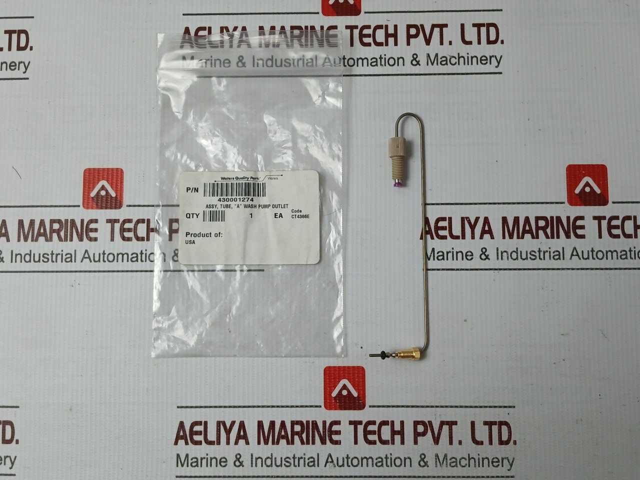 Waters 430001274 Tube B Wash Pump Outlet Assembly