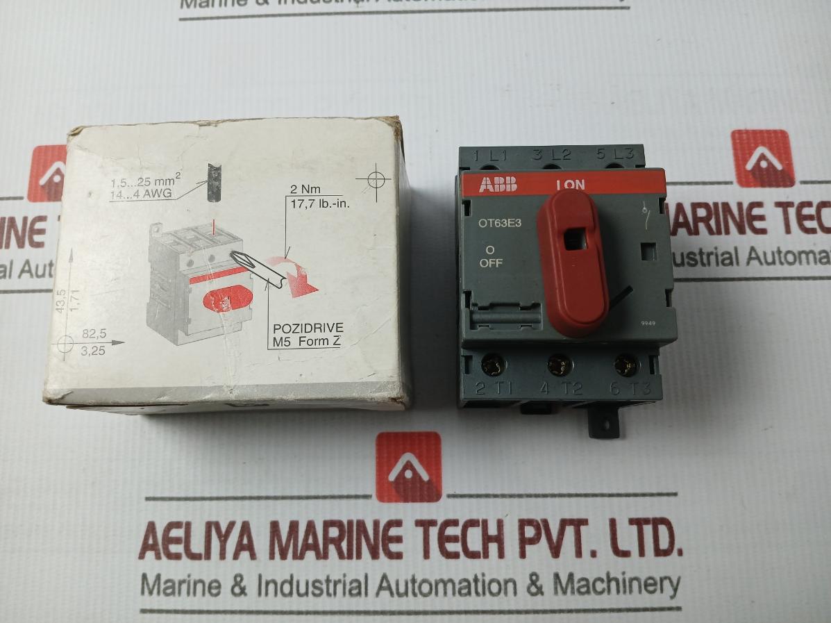 Abb Ot63e3 Load Break Switch 600 V