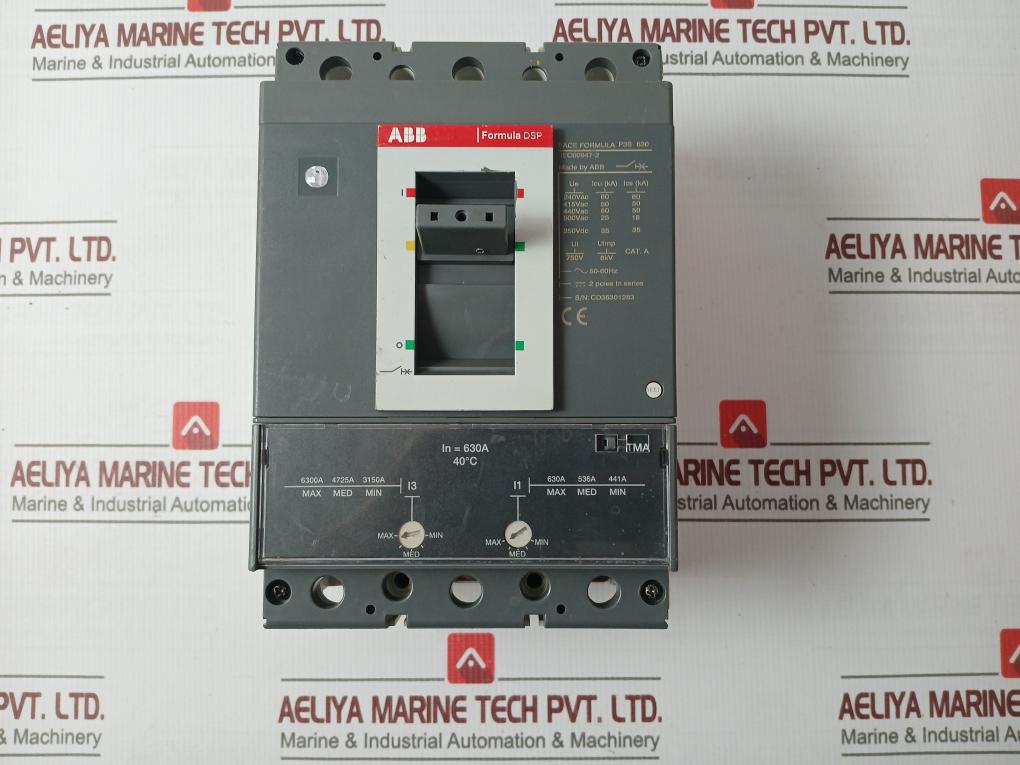 Abb P3s 630 Case Circuit Breaker 500v