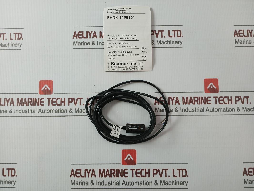 Baumer Electric Fhdk 10p5101 Position Photoelectric Diffuse Sensor
