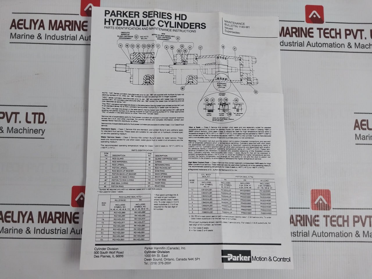 Parker Pk502hk001 Bunan Hi-Load Piston Seal Kit - Image 5