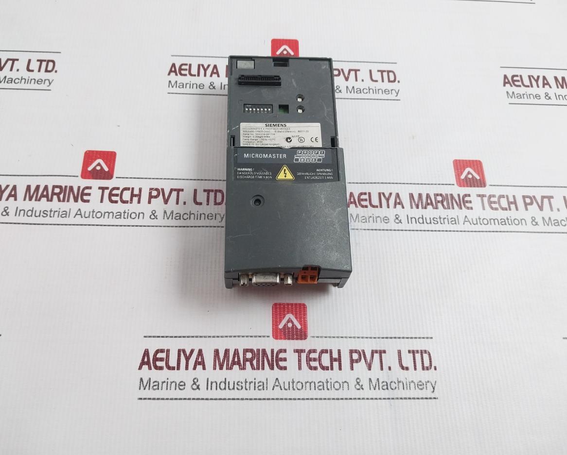 Siemens 6se6400-1pb00-0aa0 Micromaster 4 Profibus Module