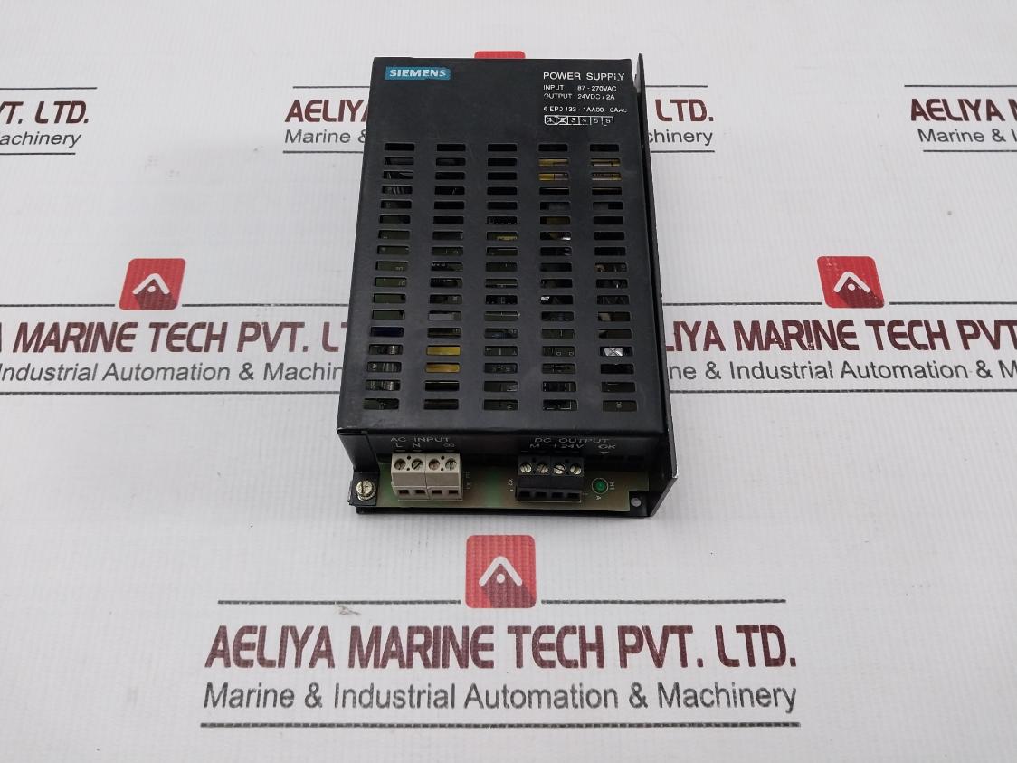 Siemens 6ep0 133-1aa00-0aa0 Power Supply 270v