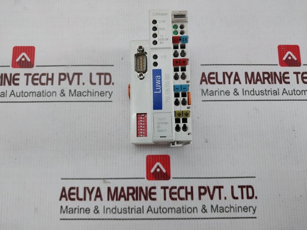 Wago 750-338200-000 Fieldbus Coupler Canopen Dsub 24v