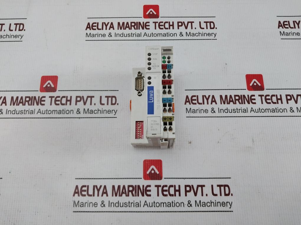 Wago 750-338/200-000 Fieldbus Coupler Canopen Dsub 24v