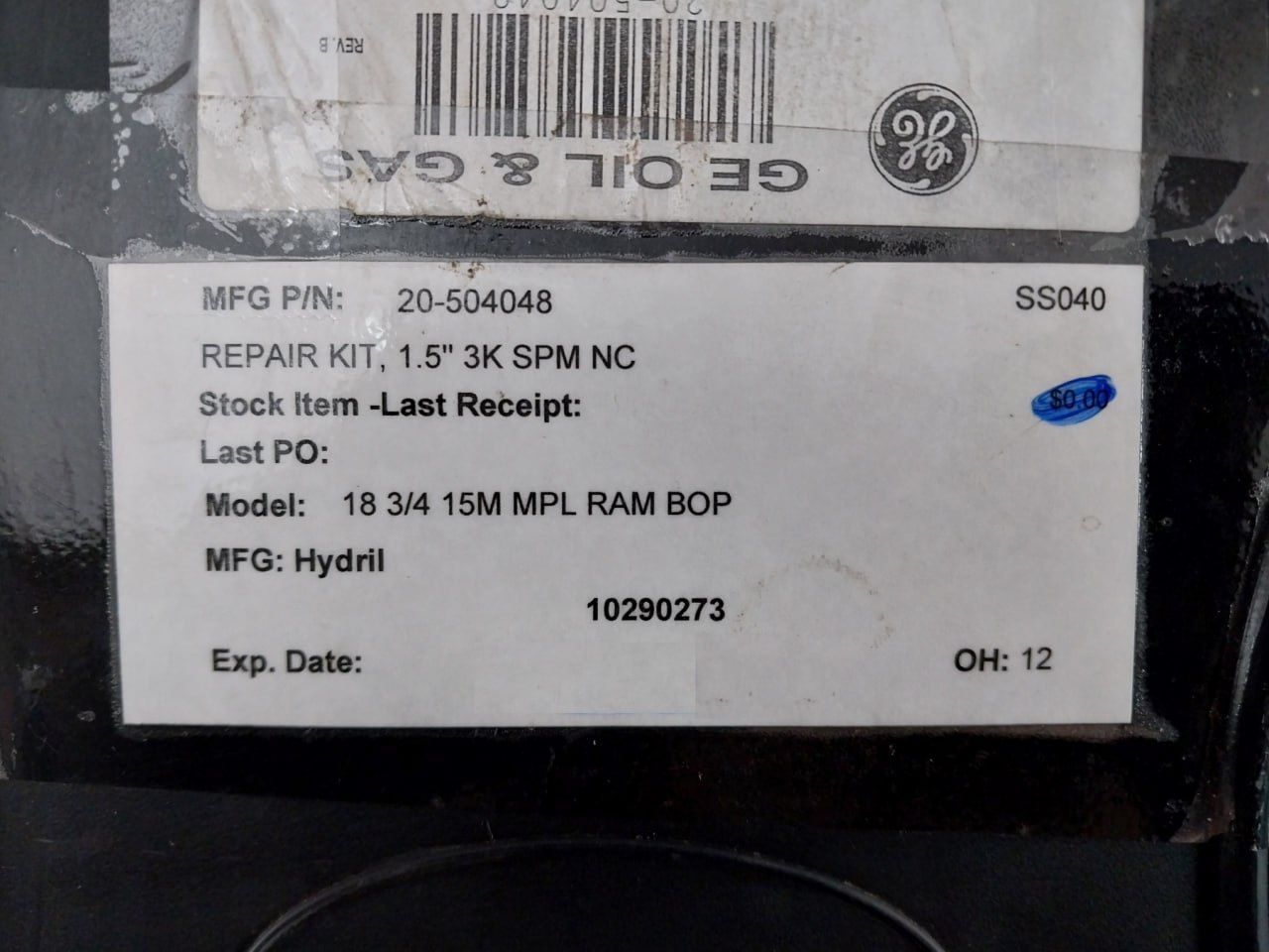 Hydril 20-504048 Repair Kit