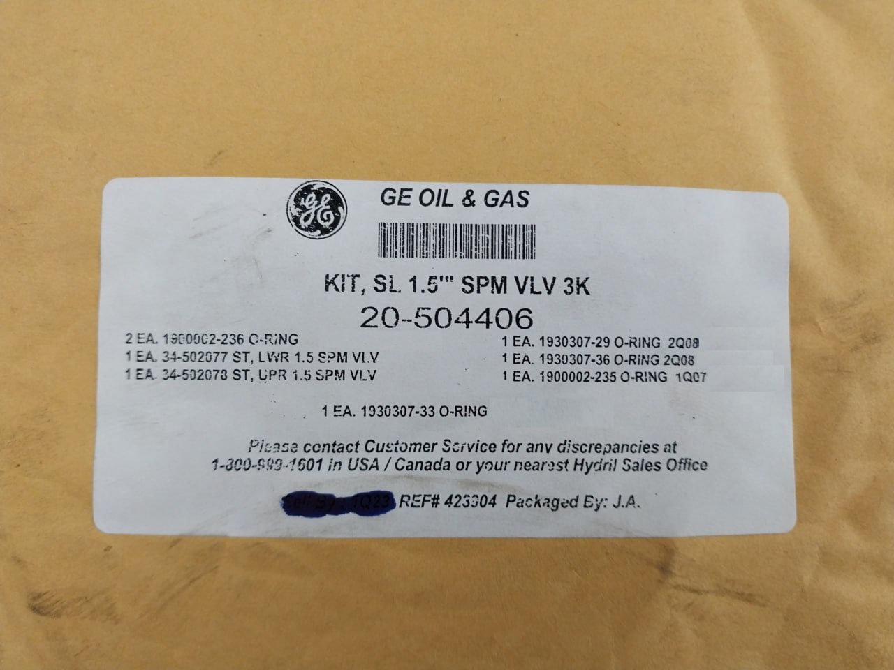 Hydril 20-504048 Repair Kit - Image 5