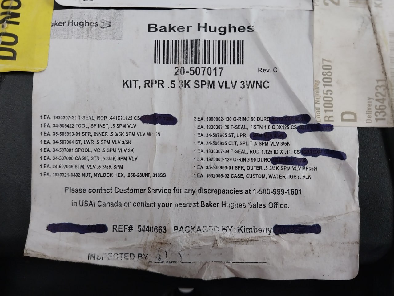 Hydril 20-507017 Valve Repair Kit - Image 6