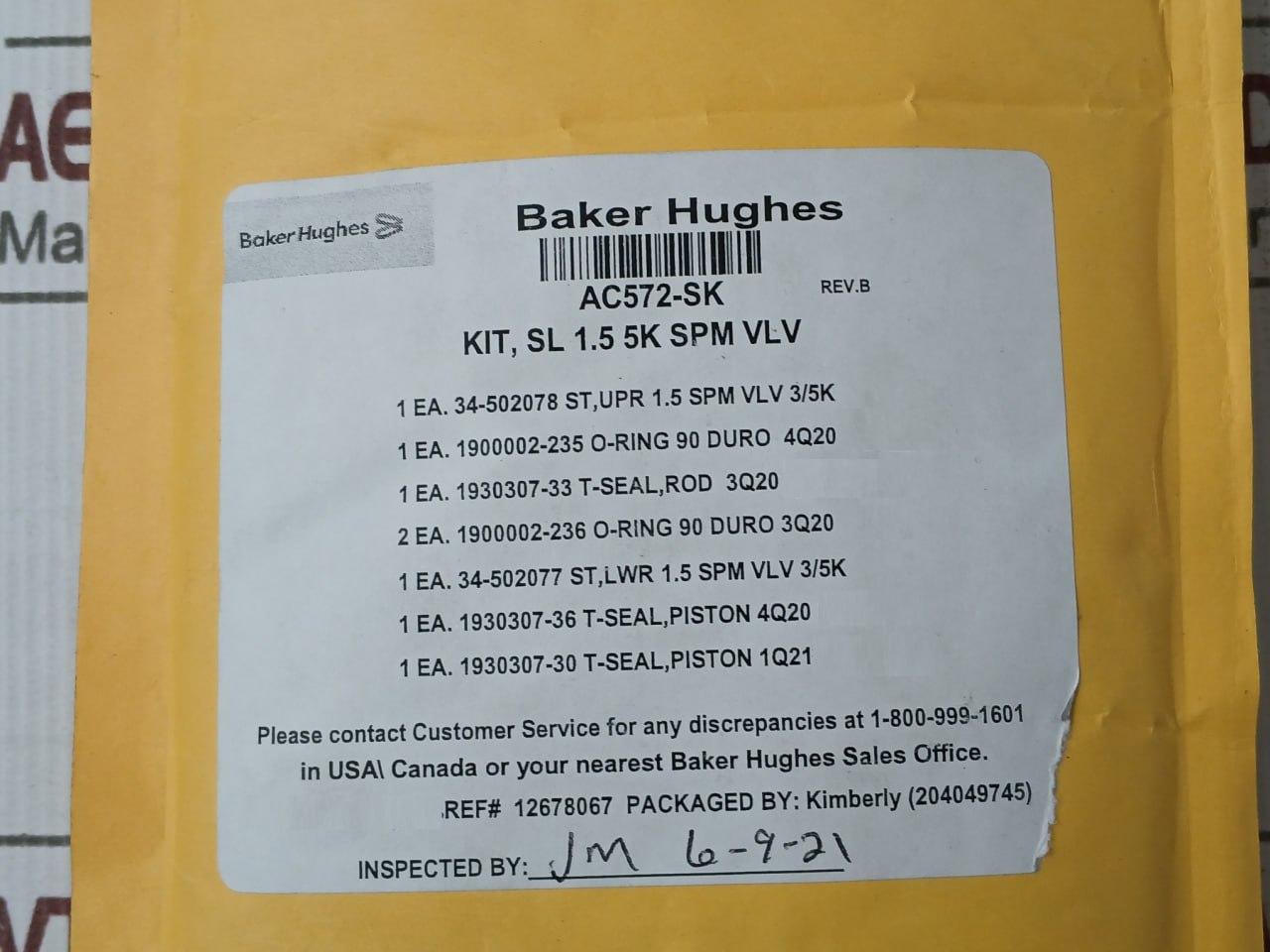 Hydril Ae679-Rk Valve Repair Kit - Image 7