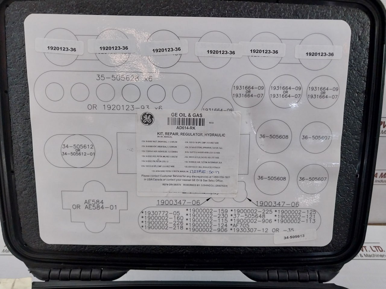Hydril Af560-Rk Hydraulic Regulator Repair Kit - Image 6