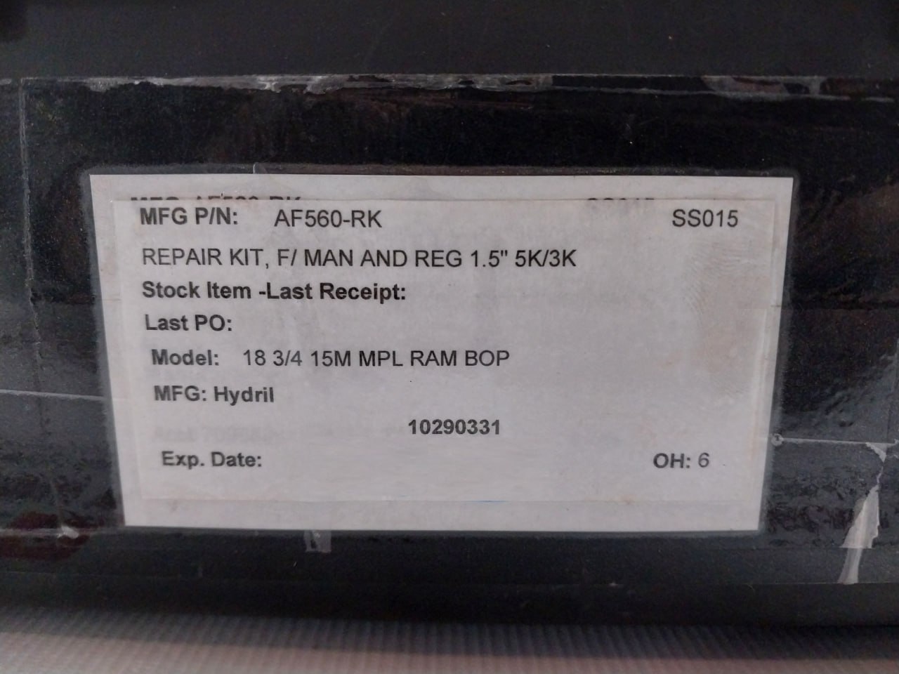 Hydril Af560-Rk Hydraulic Regulator Repair Kit - Image 7