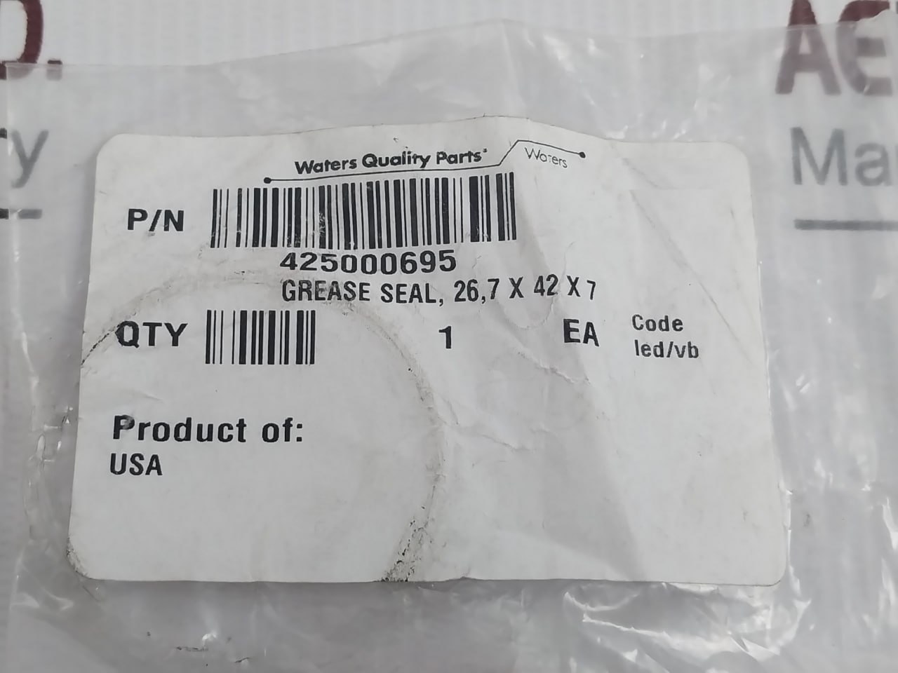 Waters 425000695 Grease Seal - Image 6